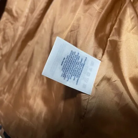 Lands End Women’s Cheetah Animal Print Puffer Vest 600 Down Zip Up SZ L 14/16 - Picture 8 of 11